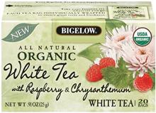 Bigelow Organic Raspberry White Tea 20ct